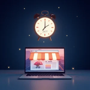 وب‌سایت ویترین ۲۴ ساعته برای فروش شما