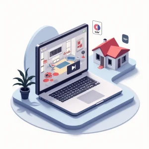 نمایش ویدیو و بازدید مجازی از ملک